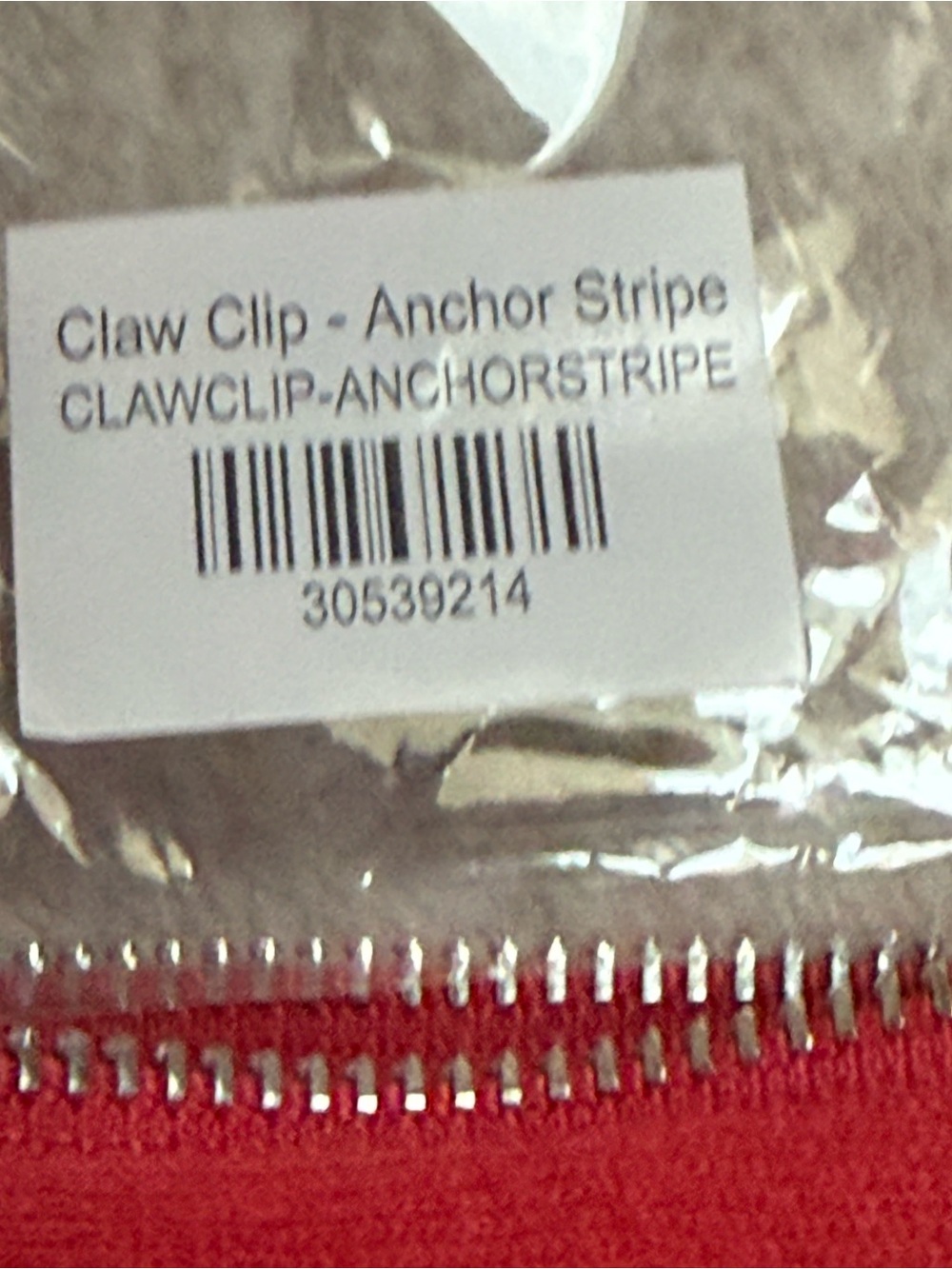 New Parke Anchor Stripe Claw Clip Coastal Collection - Picture 3 of 3